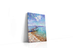Dreamy Shorescape Serenity beach canvas print, gallery-wrapped, ready to hang