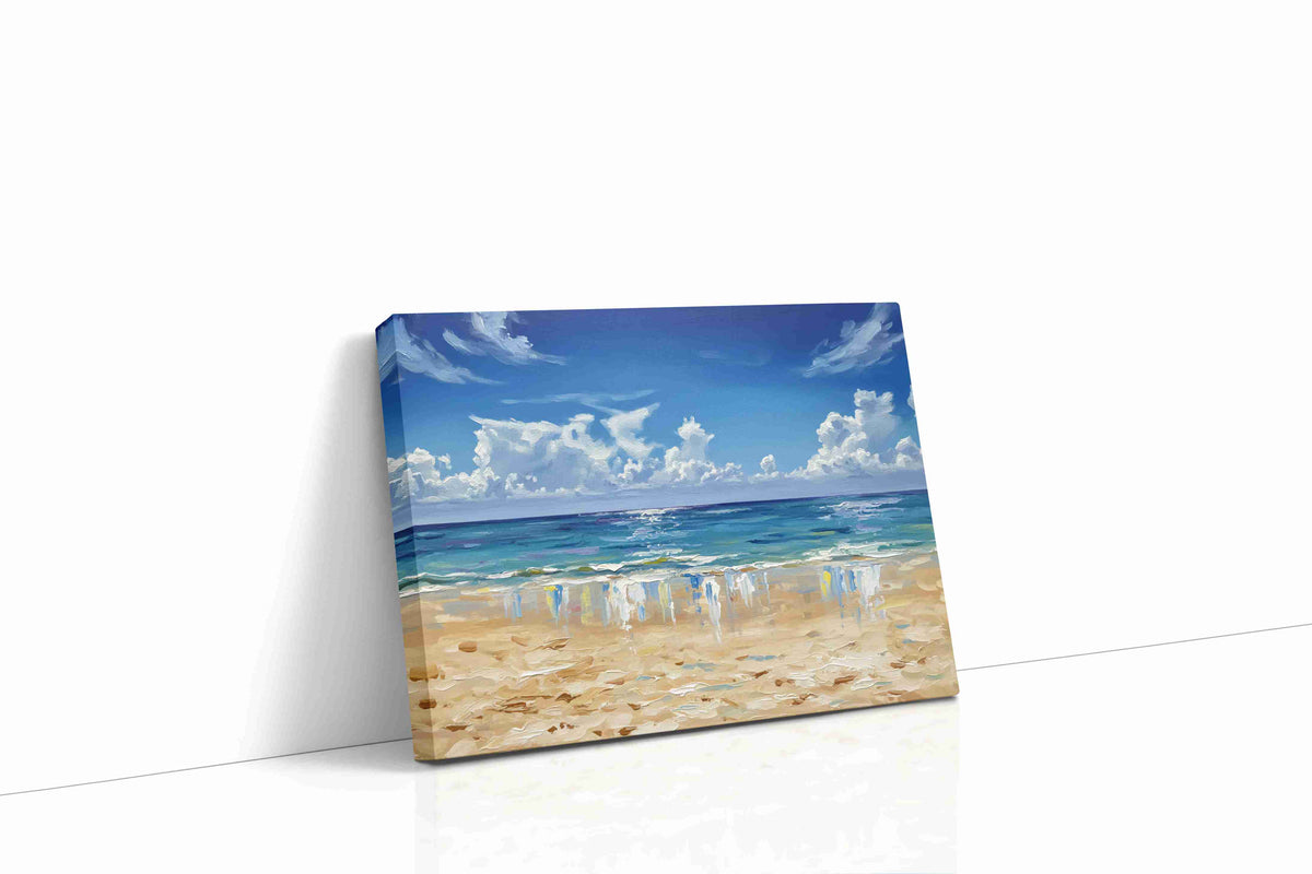 Eternal Summer Waves beach canvas print gallery-wrapped landscape canvas studio shot