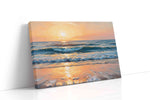 Eternal Sunset Waves beach canvas print, gallery-wrapped, ready to hang