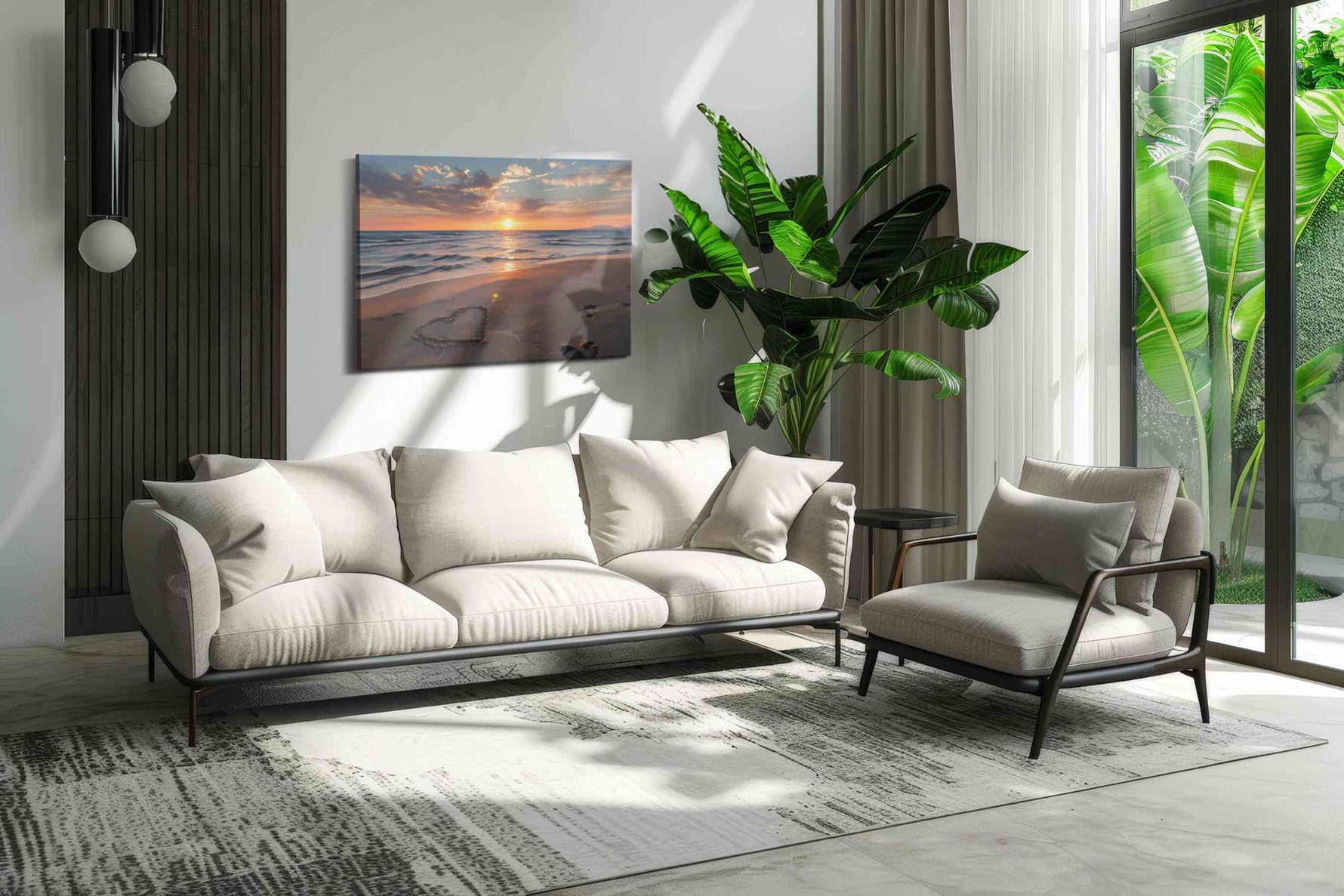 Eternal Sunset Whispers – beach canvas wall art, gallery-wrapped, ready to hang