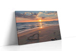 Eternal Sunset Whispers beach canvas print, gallery-wrapped, ready to hang