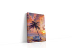Serenade of Sunset Shores beach canvas print gallery-wrapped portrait canvas studio shot