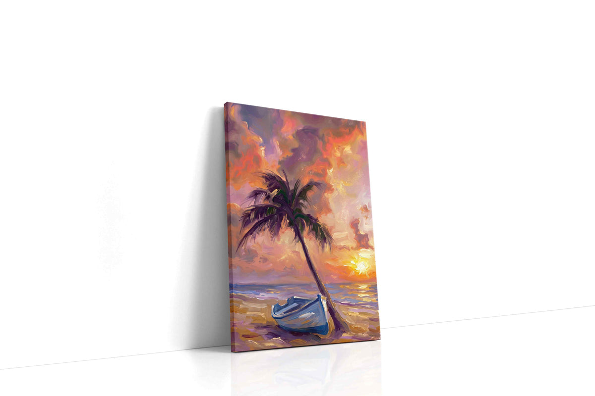 Serenade of Sunset Shores beach canvas print, gallery-wrapped, ready to hang
