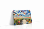Serenade of the Coastal Skies birds canvas print, gallery-wrapped, ready to hang