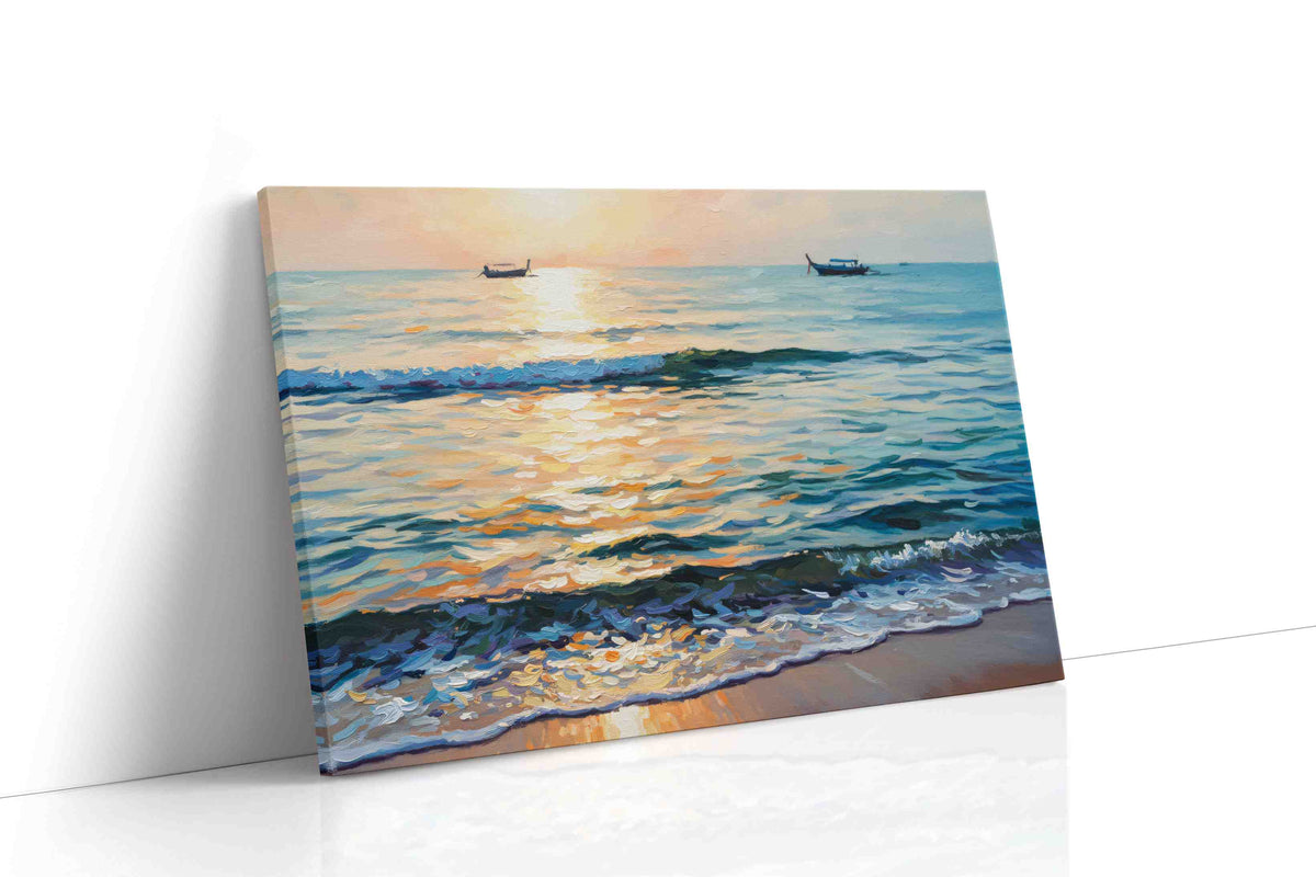Serenade of the Sea Horizon beach canvas print gallery-wrapped landscape canvas studio shot