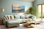 Serenade of the Sea Horizon beach canvas print, hanging on wall