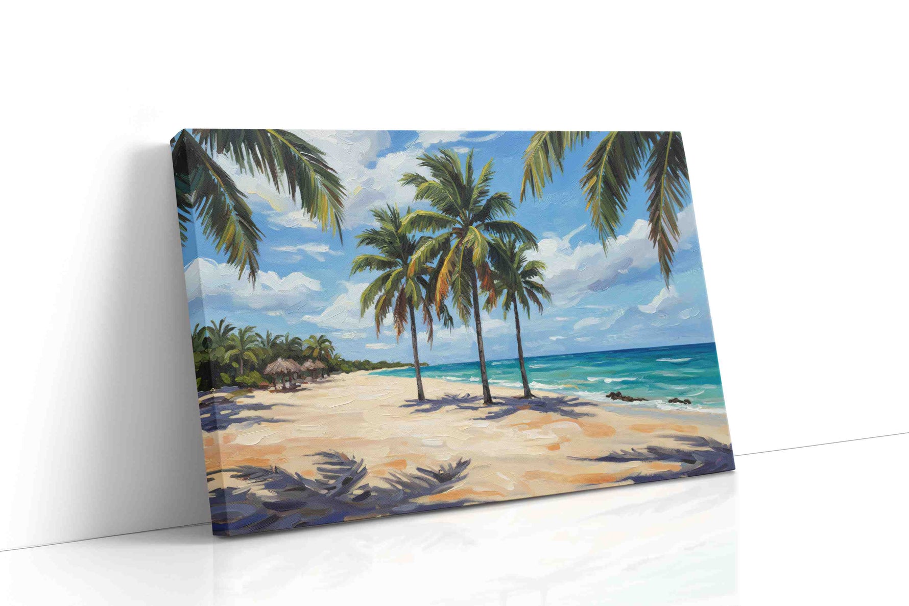 Serene Sands of Paradise beach canvas print, gallery-wrapped, ready to hang