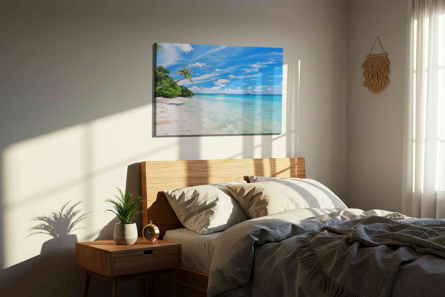 Serenity by the Shore – beach canvas wall art, gallery-wrapped, ready to hang