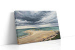 Storm Over Tranquil Shore beach canvas print gallery-wrapped landscape canvas studio shot