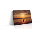 Sunset Serenity Embrace landscape canvas print gallery-wrapped landscape canvas studio shot