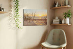 Sunset Serenity by the Dunes – beach canvas wall art, gallery-wrapped, ready to hang