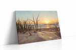 Sunset Serenity by the Dunes beach canvas print, gallery-wrapped, ready to hang