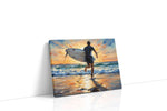 Sunset Surf Escape sports canvas print, gallery-wrapped, ready to hang