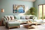Whispering Waves Cavern beach canvas print, hanging on wall