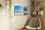 Whispers of Tropical Breezes beach canvas print, hanging on wall — view 2
