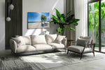 Whispers of Tropical Breezes beach canvas print in a hung canvas mockup