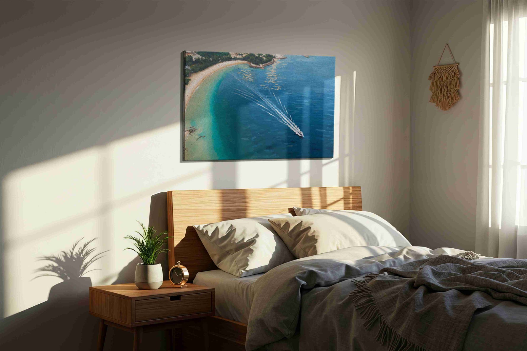 Whispers of the Ocean Breeze – beach canvas wall art, gallery-wrapped, ready to hang