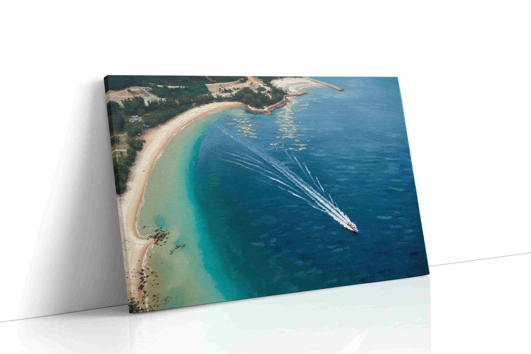 Whispers of the Ocean Breeze beach canvas print, gallery-wrapped, ready to hang
