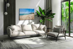 Whispers of the Shore II beach canvas print, on wall, lifestyle preview