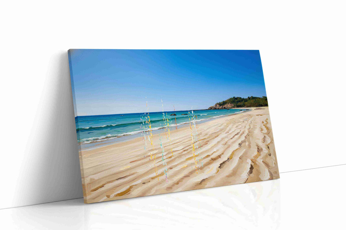 Whispers of the Shore II beach canvas print gallery-wrapped landscape canvas studio shot