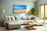 Whispers of the Shore II beach canvas print, hanging on wall