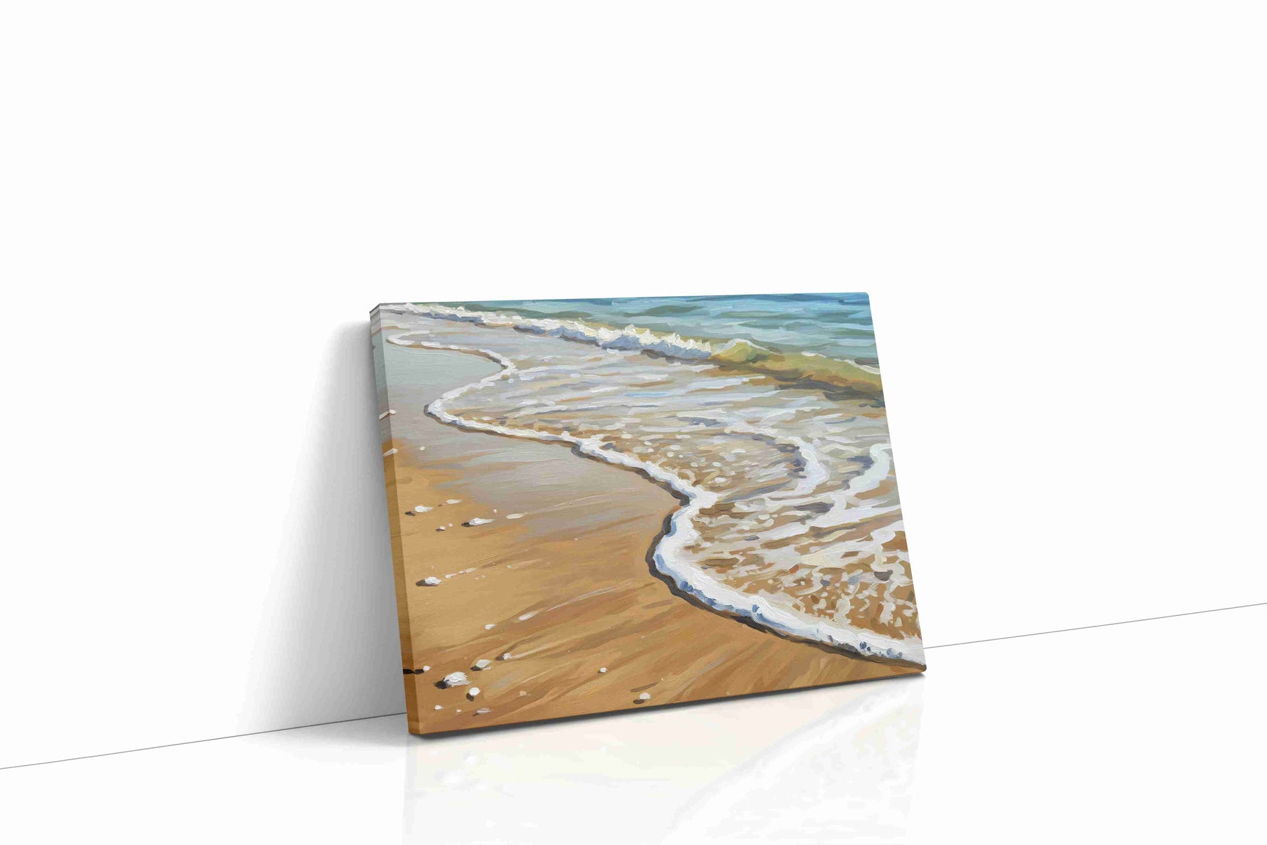 Whispers of the Shoreline beach canvas print, gallery-wrapped, ready to hang