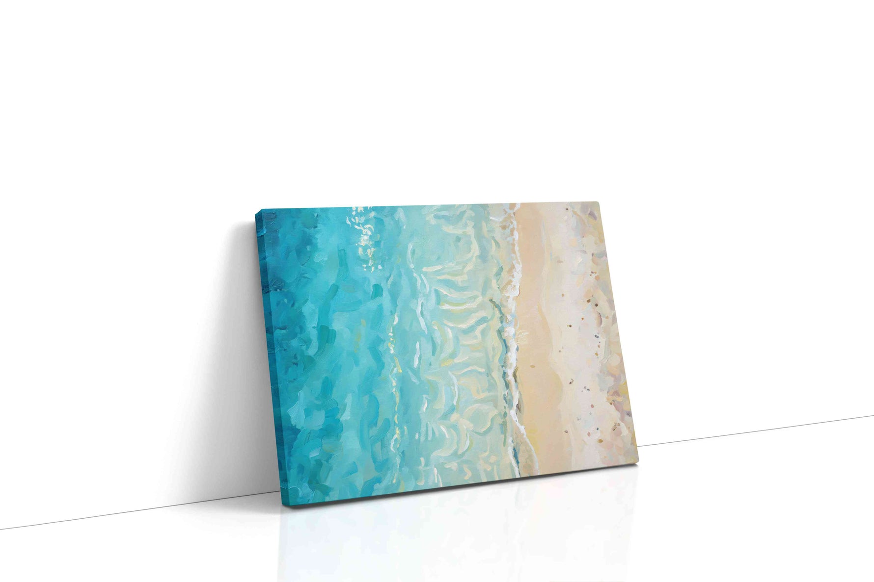 Whispers of the Shoreline II beach canvas print gallery-wrapped landscape canvas studio shot
