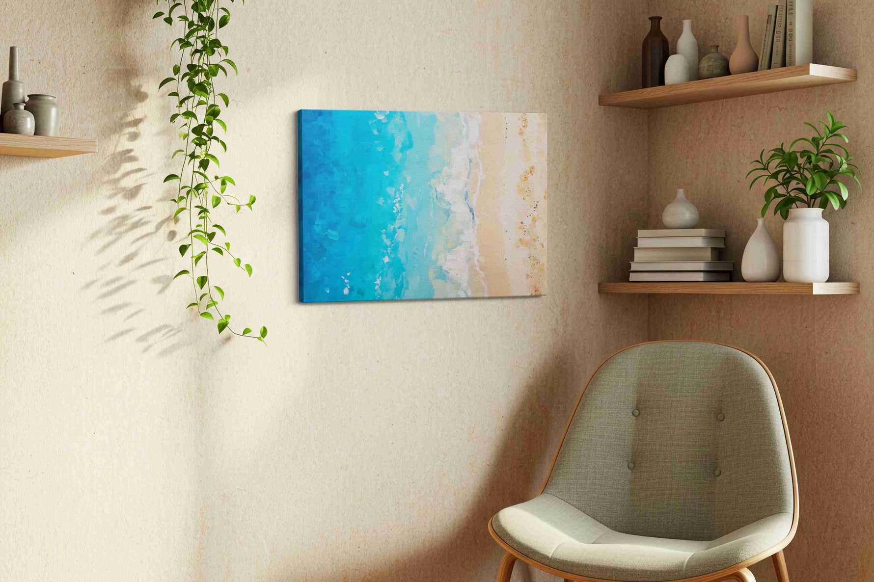 Whispers of the Tide – beach canvas wall art, gallery-wrapped, ready to hang