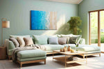Whispers of the Tide beach canvas print, hanging on wall