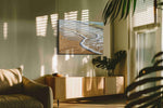 Whispers of the Tide II beach canvas print, on wall, lifestyle preview