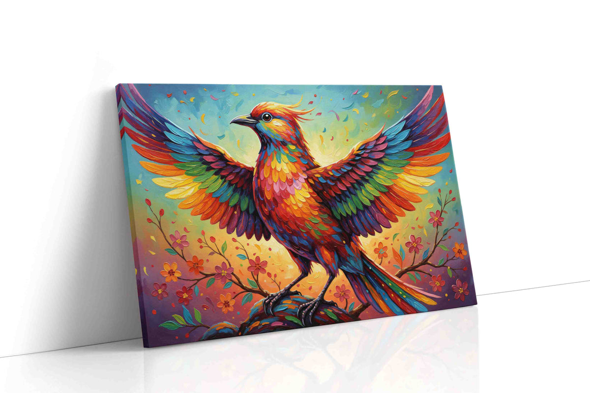 Elysian Flight birds canvas print, gallery-wrapped, ready to hang