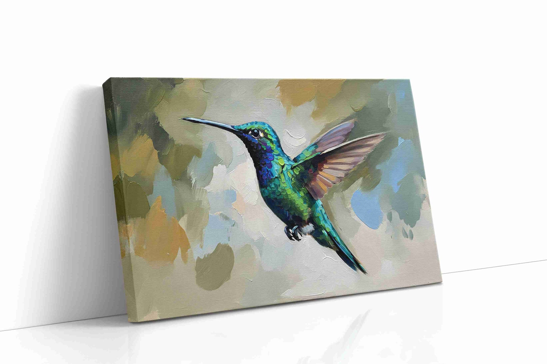 Flight of the Jewel birds canvas print, gallery-wrapped, ready to hang