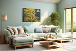 Flight of the Wild Geese birds canvas print, hanging on wall