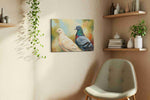 Harmony in Flight birds canvas print in a living room scene