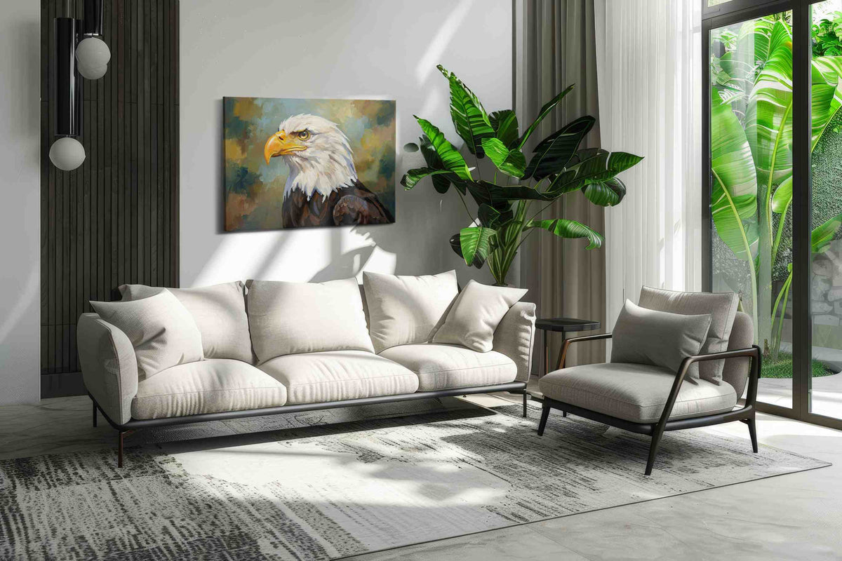 Majestic Guardian Gaze – birds canvas wall art, gallery-wrapped, ready to hang
