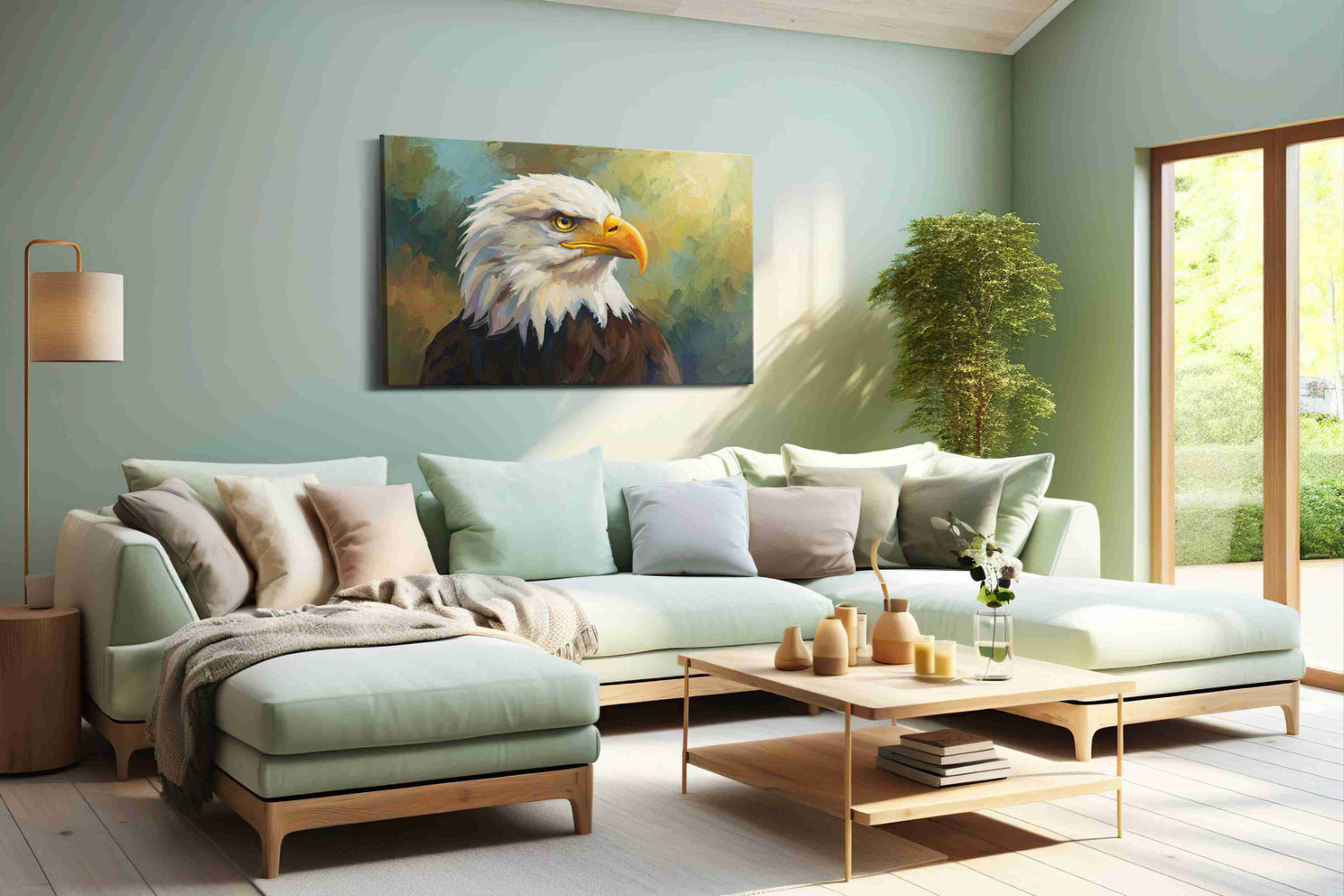 Majestic Guardian of Skies – birds canvas wall art, gallery-wrapped, ready to hang