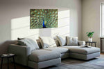 Majestic Plumage Symphony animals canvas print in a living room scene