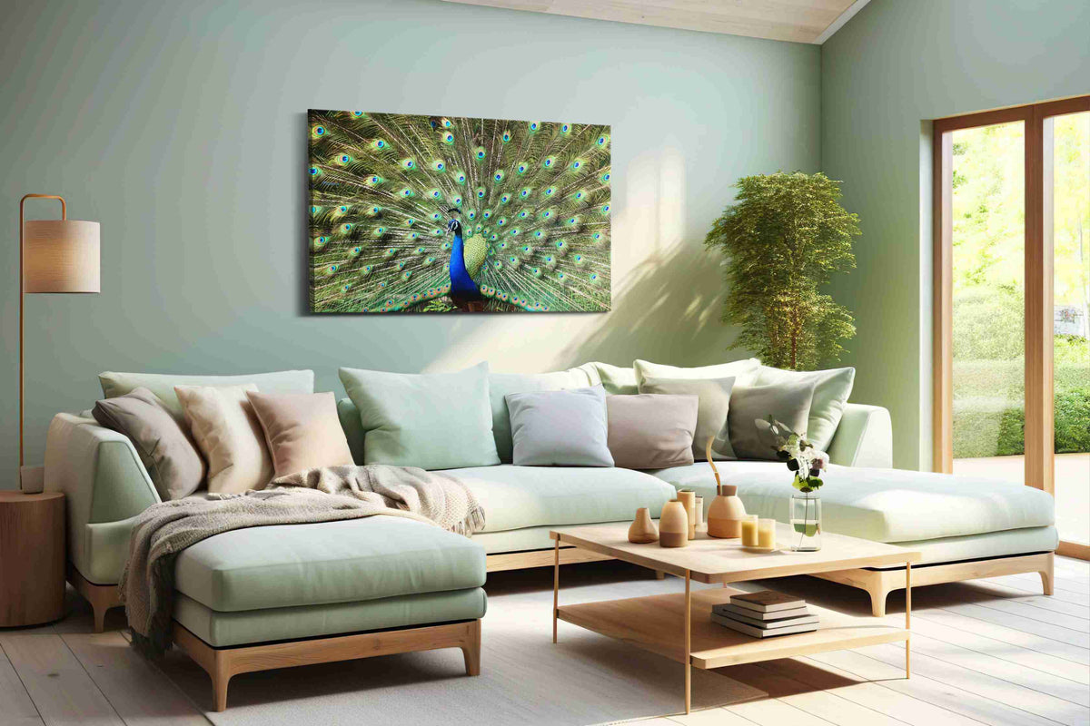 Majestic Plumage Symphony animals canvas print, hanging on wall