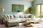 Majestic Plumage Symphony animals canvas print, hanging on wall