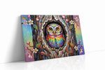 Mystical Forest Watcher birds canvas print gallery-wrapped landscape canvas studio shot