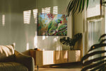 Parrot's Paradise Symphony – birds canvas wall art, gallery-wrapped, ready to hang