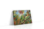 Parrot's Paradise Symphony birds canvas print, gallery-wrapped, ready to hang