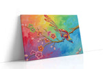 Prismatic Flight of Joy birds canvas print, gallery-wrapped, ready to hang