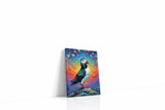 Puffin's Twilight Reverie birds canvas print gallery-wrapped portrait canvas studio shot