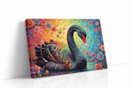 Rainbow Elegance in Bloom birds canvas print, gallery-wrapped, ready to hang