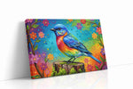 Rainbow Serenade birds canvas print gallery-wrapped landscape canvas studio shot