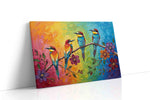 Rainbow Serenade II birds canvas print, gallery-wrapped, ready to hang