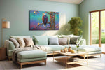 Vibrant Eagle Symphony – birds canvas wall art, gallery-wrapped, ready to hang