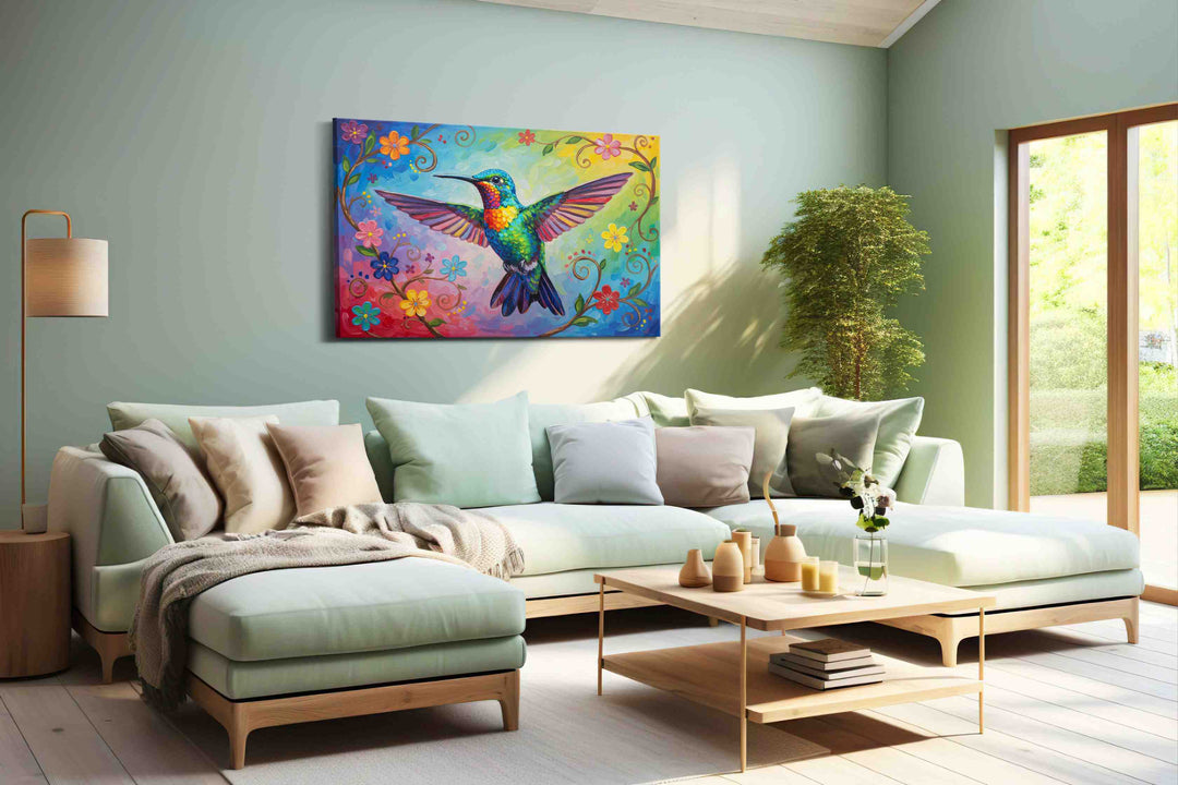 Vibrant Flight of Joy – birds canvas wall art, gallery-wrapped, ready to hang