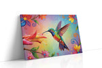 Vibrant Hummingbird Symphony birds canvas print gallery-wrapped landscape canvas studio shot